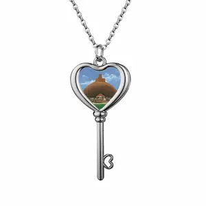 Ancient Majestic Marvel Heart Shaped Key Necklace