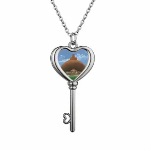 Ancient Majestic Marvel Heart Shaped Key Necklace