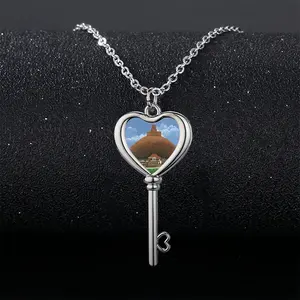 Ancient Majestic Marvel Heart Shaped Key Necklace