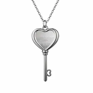 Almost Quiet Heart Shaped Key Necklace