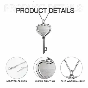 Almost Quiet Heart Shaped Key Necklace