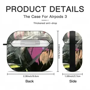 Black Rose Airpods 3 Case (Hard Shell, Black)