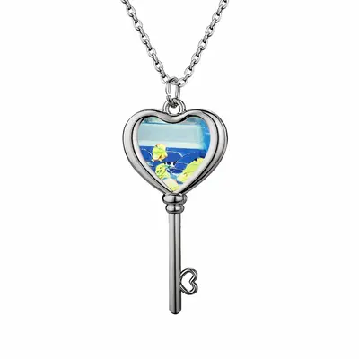 On The Way Heart Shaped Key Necklace