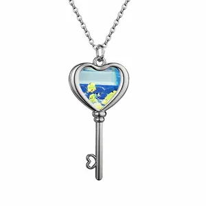 On The Way Heart Shaped Key Necklace