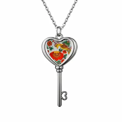 Caring Mother Heart Shaped Key Necklace