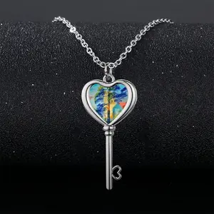 A Cooling Place Heart Shaped Key Necklace