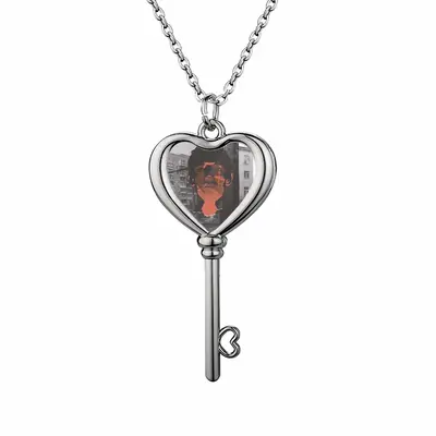 Fear Heart Shaped Key Necklace