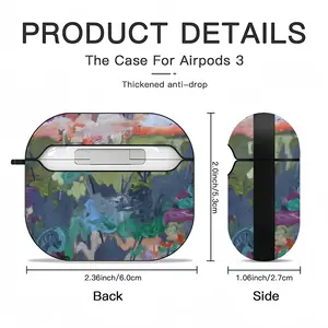 Flowers In The Fall Airpods 3 Case (Hard Shell, Black)