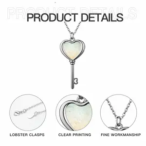 Eternal Being Heart Shaped Key Necklace