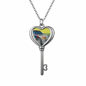 Peugeot 205 Heart Shaped Key Necklace