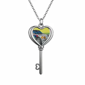 Peugeot 205 Heart Shaped Key Necklace