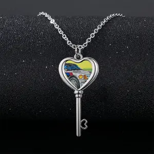 Peugeot 205 Heart Shaped Key Necklace