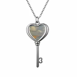 How The Clouds Are Balanced Heart Shaped Key Necklace