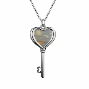 How The Clouds Are Balanced Heart Shaped Key Necklace