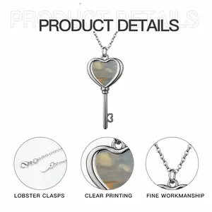 How The Clouds Are Balanced Heart Shaped Key Necklace