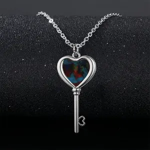 #58-2021 Heart Shaped Key Necklace