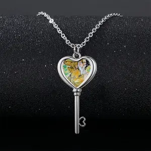 Ochre Wizard Heart Shaped Key Necklace