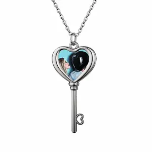 The Helmet Heart Shaped Key Necklace