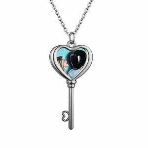 The Helmet Heart Shaped Key Necklace