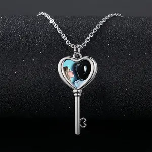 The Helmet Heart Shaped Key Necklace