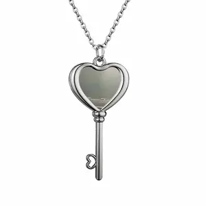 Les Saintes Seen From Les Imperiaux Heart Shaped Key Necklace