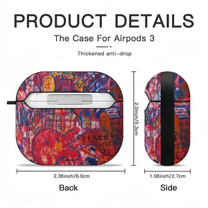 Fired Airpods 3 Case (Hard Shell, Black)