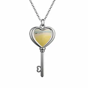 Horizon Over The Sea Heart Shaped Key Necklace