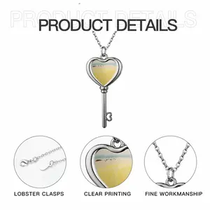 Horizon Over The Sea Heart Shaped Key Necklace