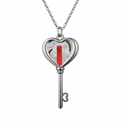 Buy Now Heart Shaped Key Necklace