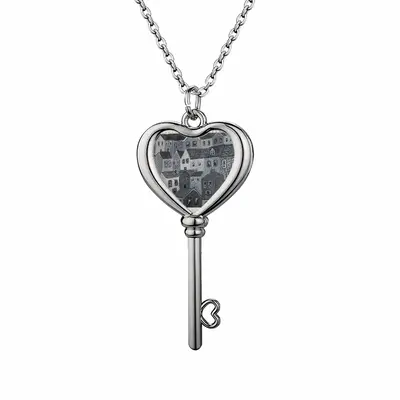 You Are Being Watched 3 Heart Shaped Key Necklace