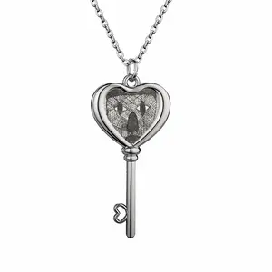 Party Time Heart Shaped Key Necklace