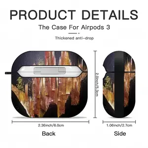 Crystals Airpods 3 Case (Hard Shell, Black)