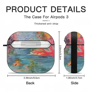 Alligator In Plastic River Airpods 3 Case (Hard Shell, Black)