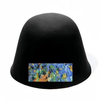 Blue Irises Woolen Fisherman Hat