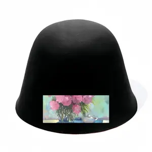 Still Life With Peonies Woolen Fisherman Hat