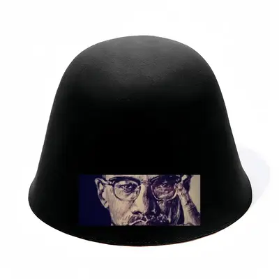 Malcolm X Portrait Woolen Fisherman Hat