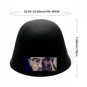 Malcolm X Portrait Woolen Fisherman Hat