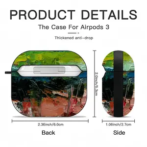 Colored Abstract Airpods 3 Case (Hard Shell, Black)