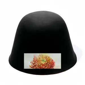 Autumn Flower Woolen Fisherman Hat