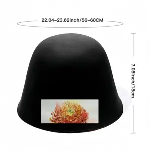 Autumn Flower Woolen Fisherman Hat