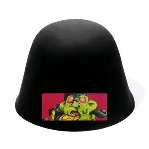 Green Alien Wizard Woolen Fisherman Hat