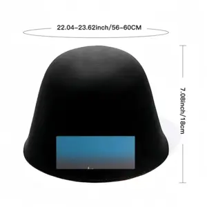 One Small Boat With Deep Blue Sky Woolen Fisherman Hat