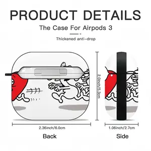 Chasing Love Airpods 3 Case (Hard Shell, Black)