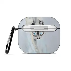 Cat With Fish Airpods 3 Case (Hard Shell, Black)