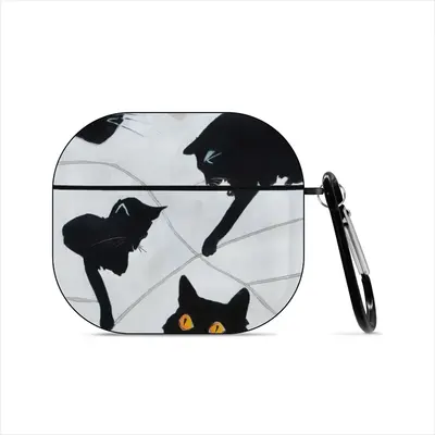 Cats With Thread Airpods 3 Case (Hard Shell, Black)