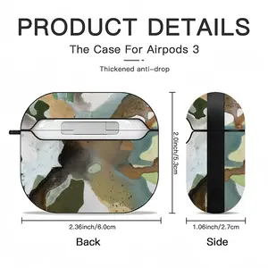 Beach Day Airpods 3 Case (Hard Shell, Black)