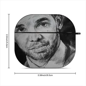 Aubrey Drake Graham Portrait Airpods 3 Case (Hard Shell, Black)