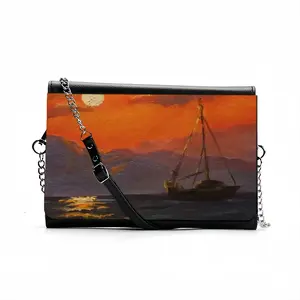 Beautiful Sunset On The Sea Multifunctional Shoulder Bag