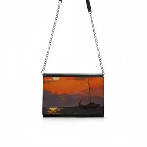 Beautiful Sunset On The Sea Multifunctional Shoulder Bag