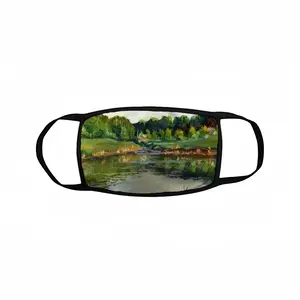 Shallow Pond Landscape Bound Face Mask